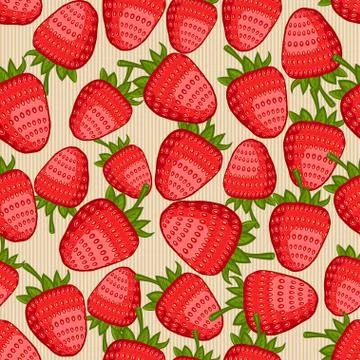 Strawberry seamless pattern Stock-Illustration