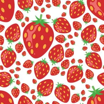 Strawberry seamless pattern Stock Illustration
