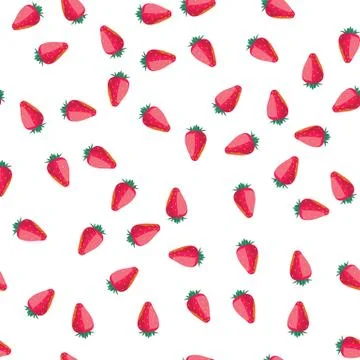 Strawberry seamless pattern Stock Illustration