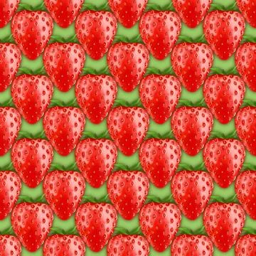 Strawberry. Seamless pattern Stockillustratie
