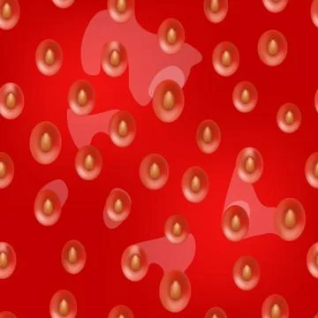 Strawberry seamless pattern. Vector strawberry seamless background. Illustrazione stock