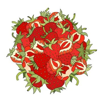 Strawberry set. Stock Illustration