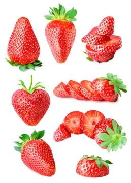 Strawberry set Stock Photos