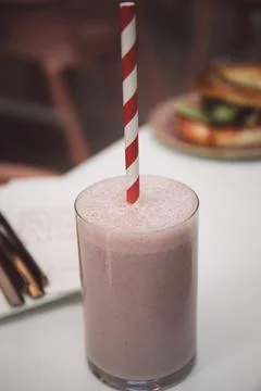 Strawberry shake Stockfoto's