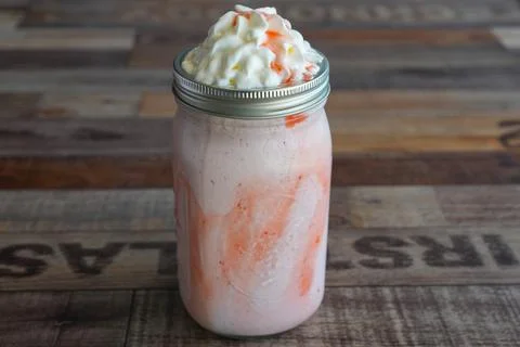 Strawberry shake Stock Photos