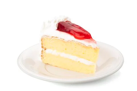 Strawberry sheet cake Stock Photos