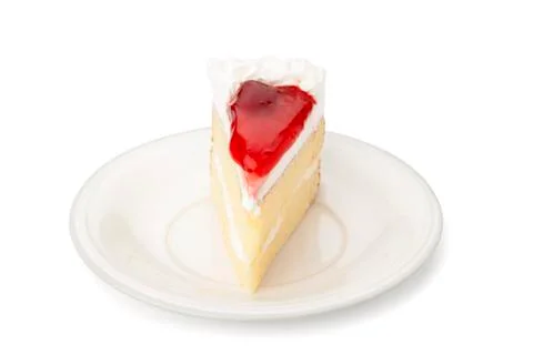 Strawberry sheet cake Stock Photos
