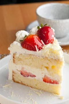 Strawberry shortcake Stock Photos