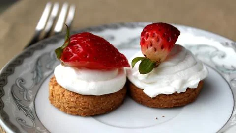 Strawberry shortcake Foto stock