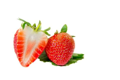 Strawberry slice Stock Photos