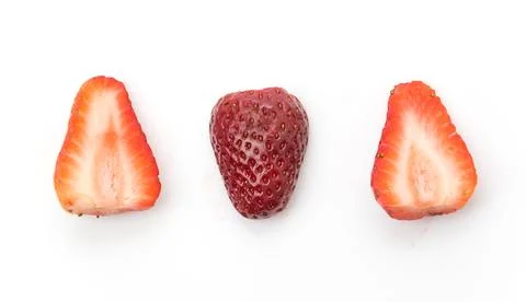 Strawberry slice Stock Photos