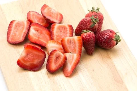 Strawberry slice Stock Photos