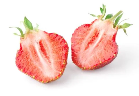 Strawberry slices Stock Photos