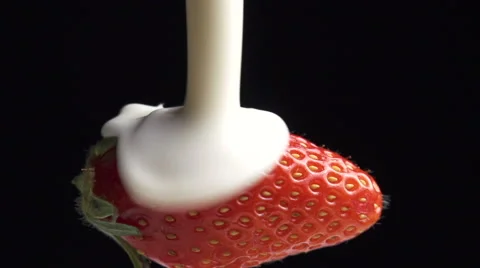 Strawberry slow motion Stock Footage 49552606