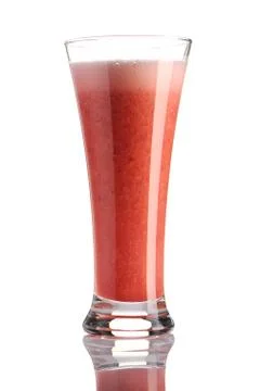 Strawberry smoothie Stock Photos