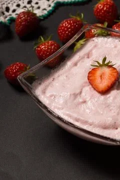 Strawberry smoothie Foto stock
