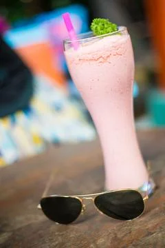 Strawberry Smoothie Stock Photos