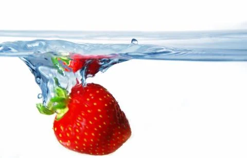 Strawberry splash Stock Photos