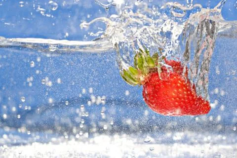Strawberry Splash Stock Photos