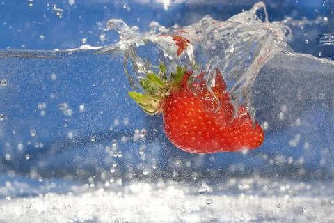 Strawberry Splash Stock Photos