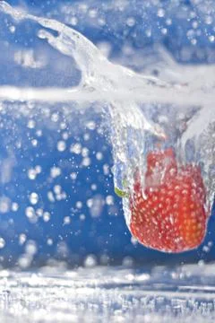 Strawberry Splash Stock Photos