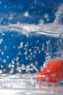 Strawberry Splash Stock Photos