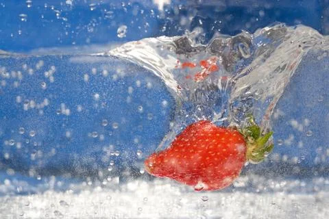 Strawberry Splash Stock Photos