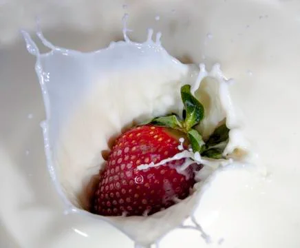Strawberry Splash Foto stock