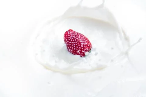 Strawberry splash Stock Photos