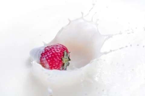 Strawberry splash Stock Photos