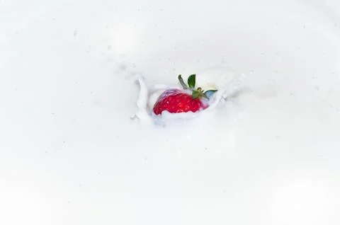 Strawberry splash Stock Photos