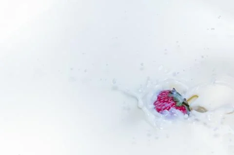 Strawberry splash Stock Photos