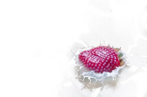Strawberry splash Stock Photos