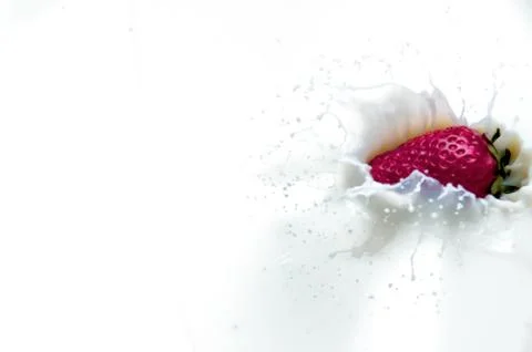 Strawberry splash Stock Photos