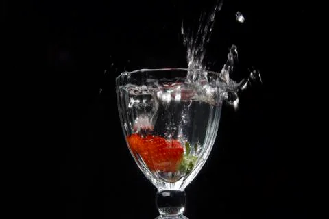 Strawberry Splash Stock Photos