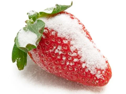 Strawberry In Sugar Stock Photos