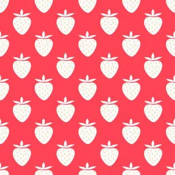 Strawberry summer pattern Stock Illustration