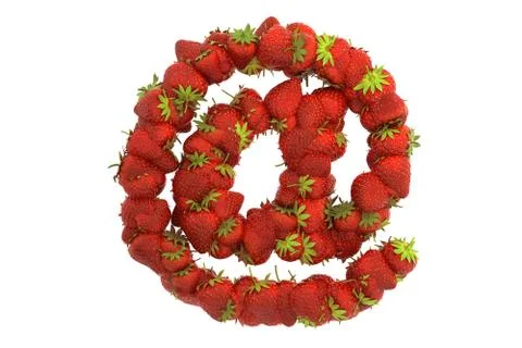 Strawberry symbol @ Stock Illustration