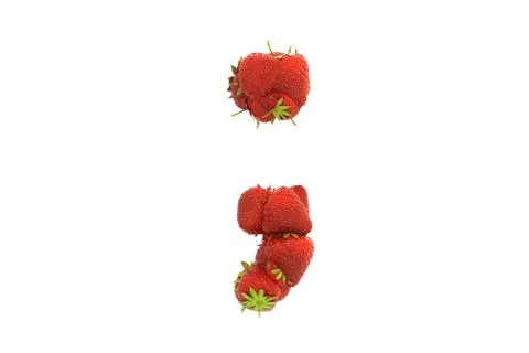 Strawberry symbol ; Stock Illustration