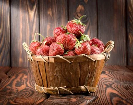 Strawberry on a table Stock Photos