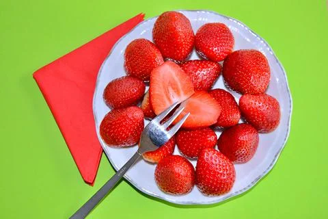 Strawberry on the table Stock Photos