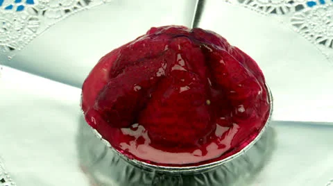Strawberry tart Video stock 24949525