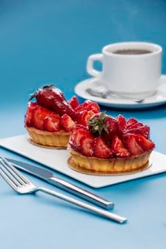 Strawberry tart Stock Photos