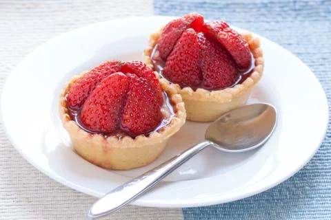 Strawberry Tarts Stock Photos