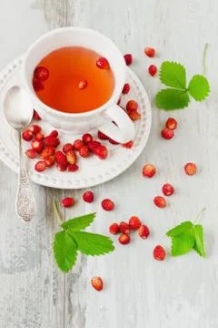 Strawberry tea Stock Photos
