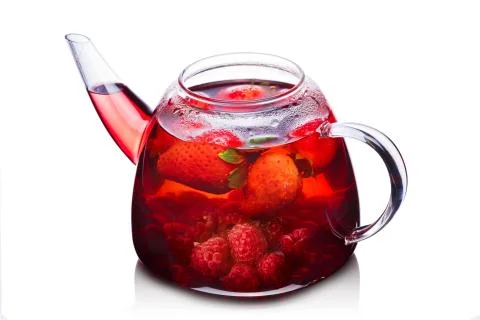 Strawberry tea Stock Photos