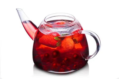 Strawberry tea Stock Photos