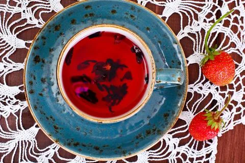Strawberry Tea Stock Photos