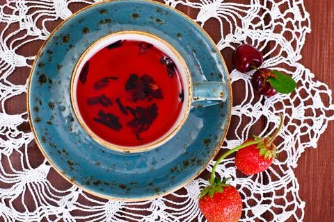 Strawberry Tea Stock Photos