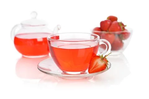 Strawberry tea Stock Photos